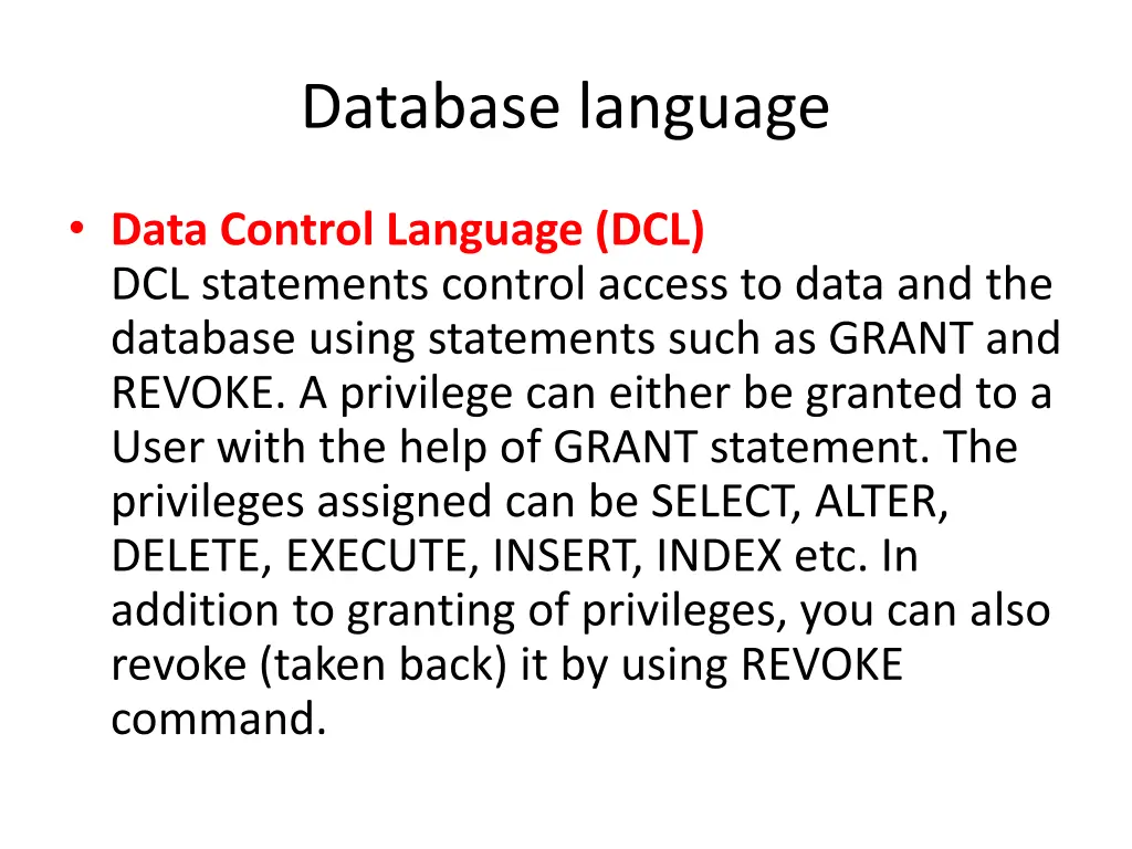 database language 5