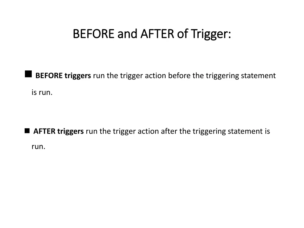 before and after of trigger before and after