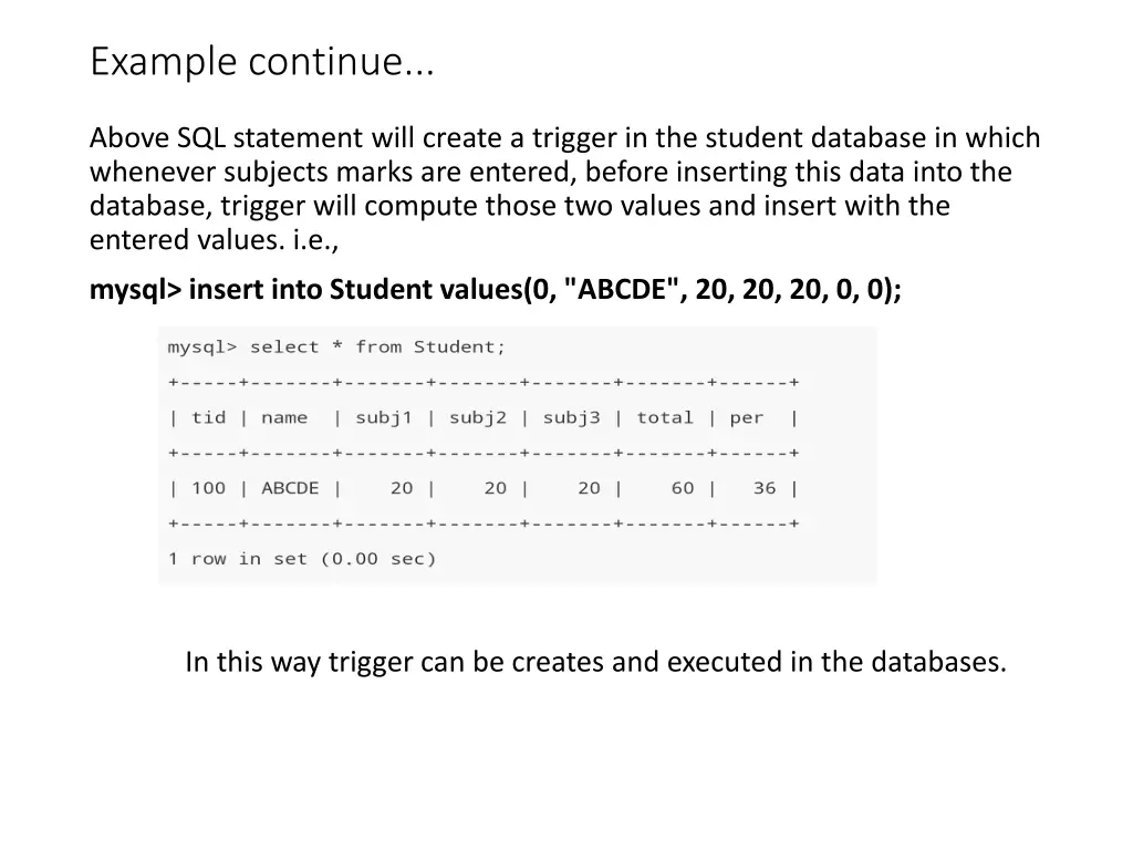 example continue 2