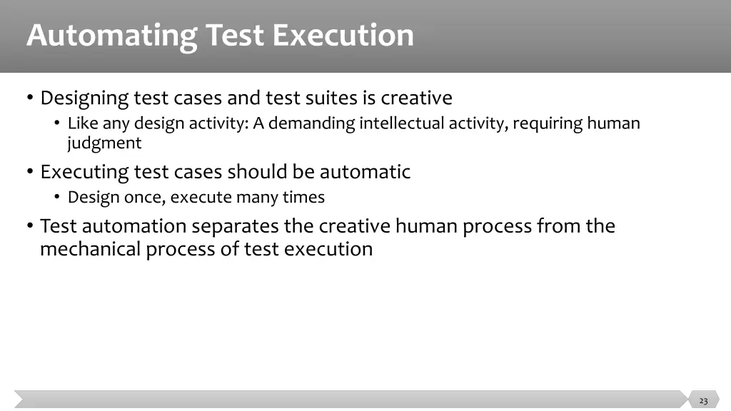 automating test execution