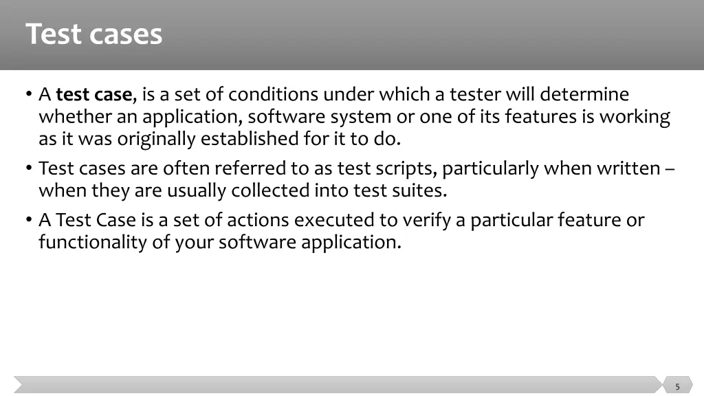 test cases 1