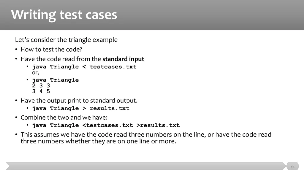 writing test cases 4