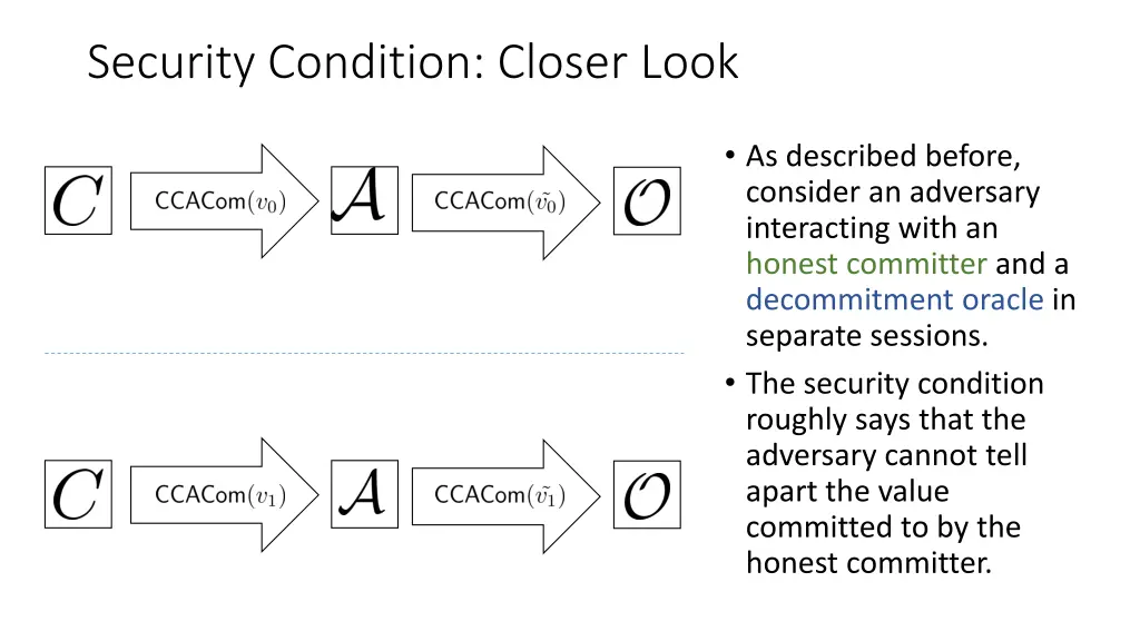 security condition closer look