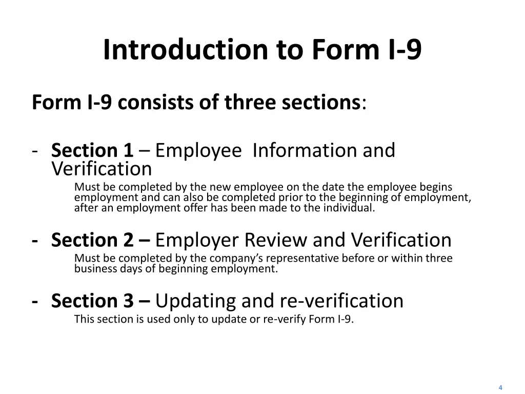 introduction to form i 9