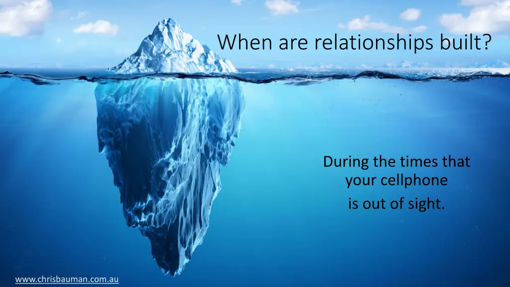 when are relationships built