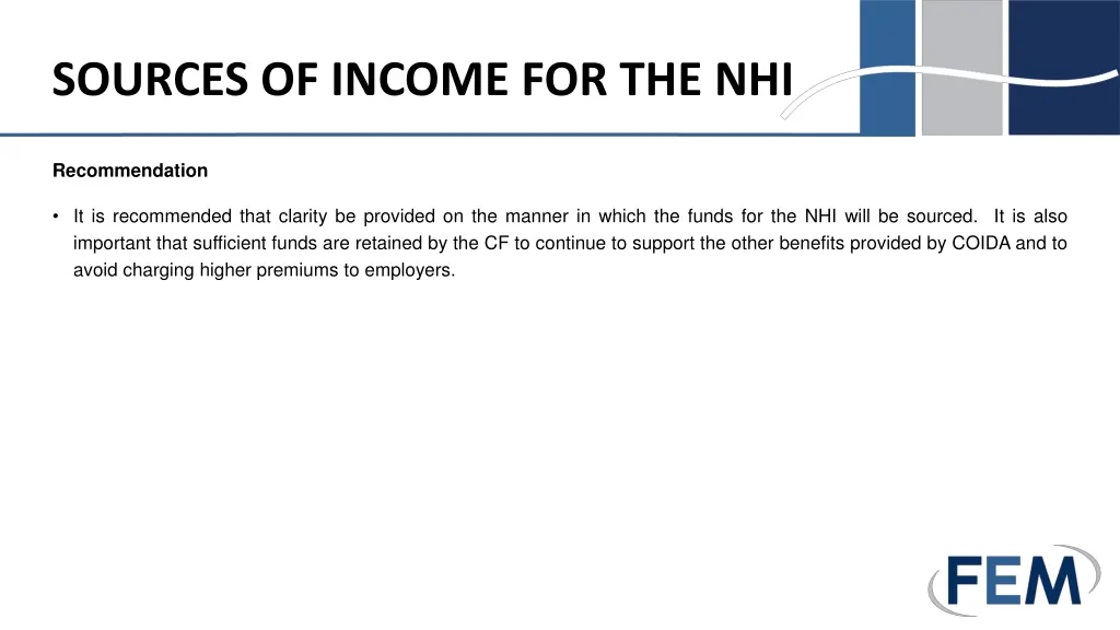 sources of income for the nhi 1