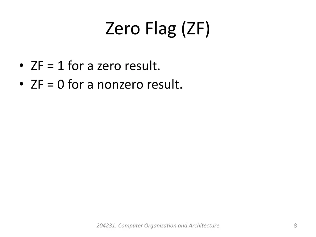 zero flag zf