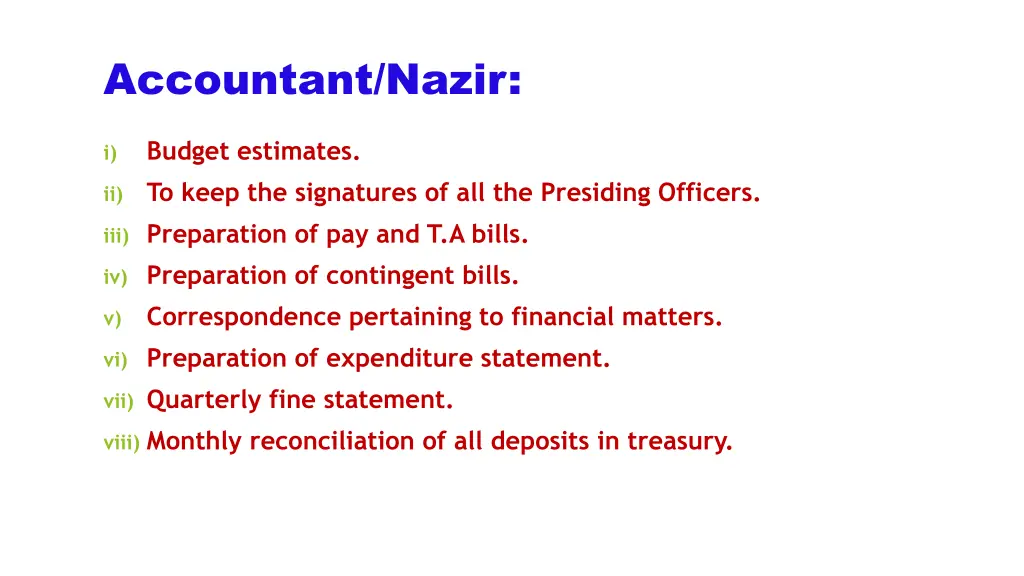 accountant nazir