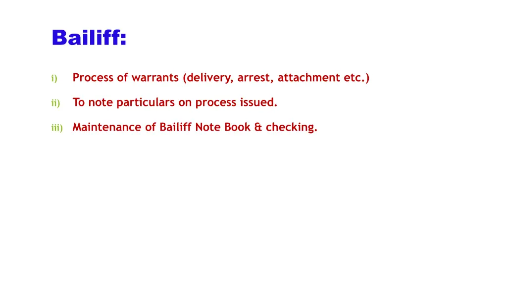 bailiff