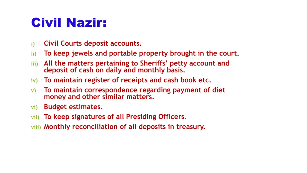 civil nazir