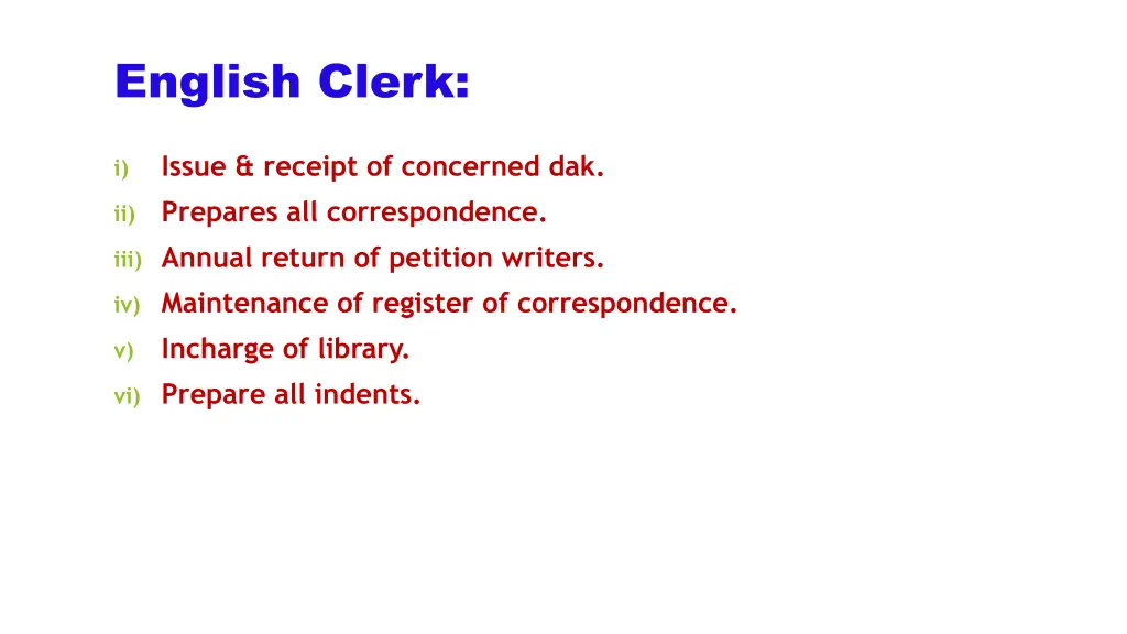 english clerk