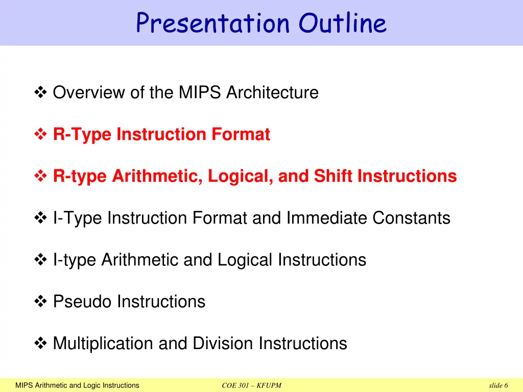 presentation outline 1