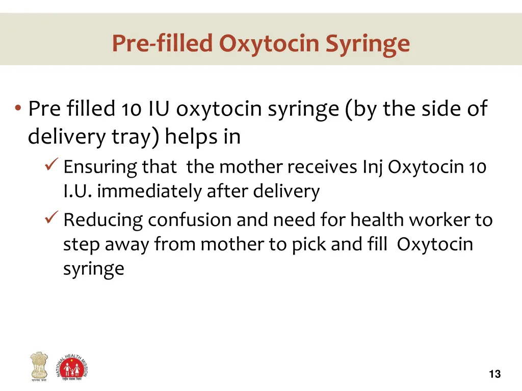 pre filled oxytocin syringe