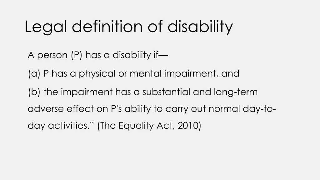 legal definition of disability