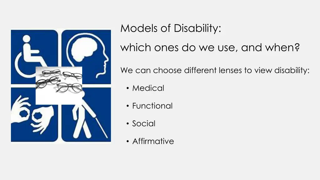 models of disability