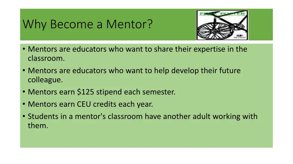 why become a mentor