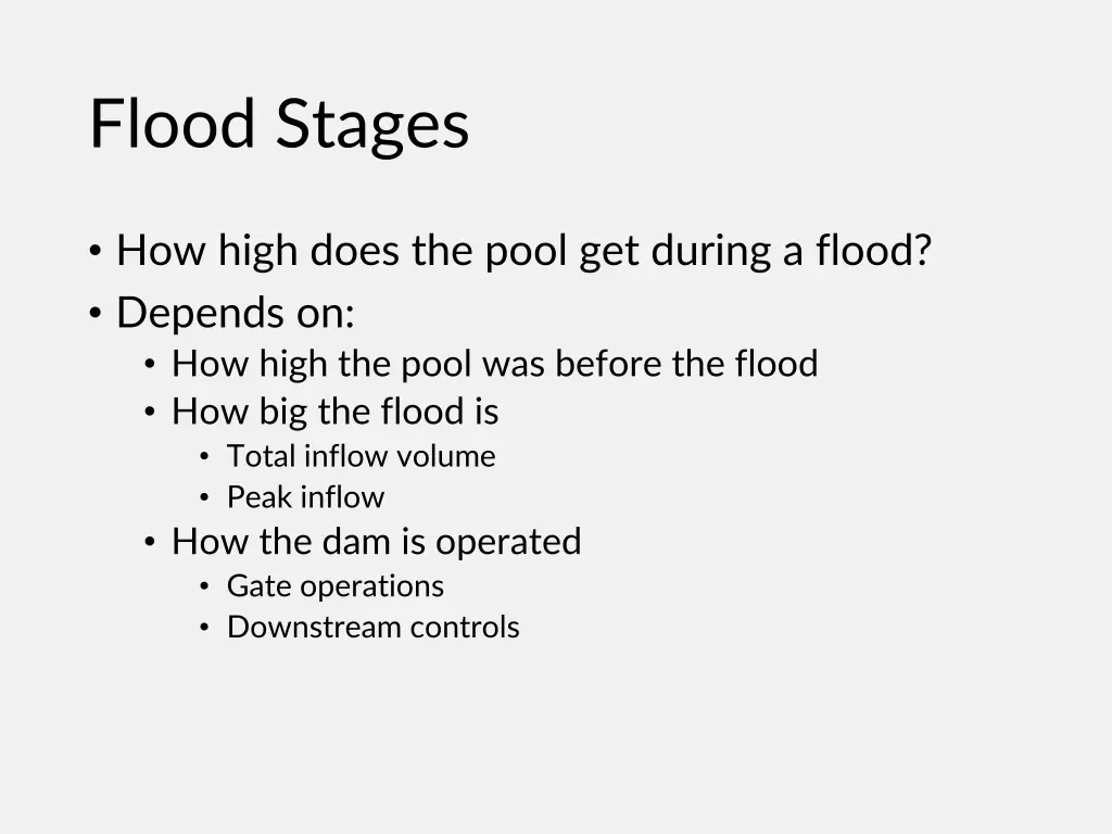 flood stages