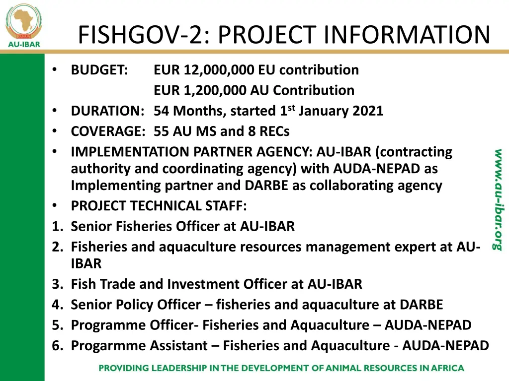 fishgov 2 project information