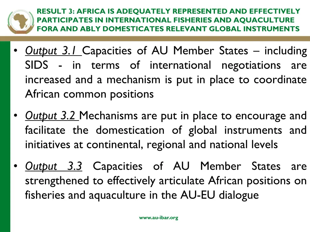 result 3 africa is adequately represented