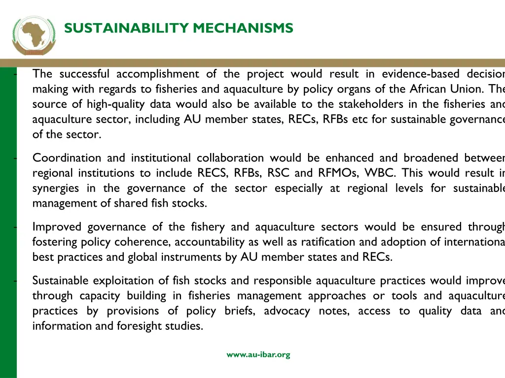 sustainability mechanisms