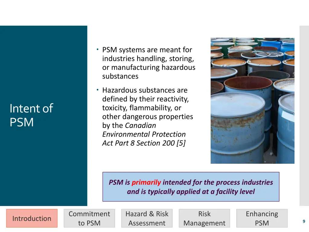 psm systems are meant for industries handling