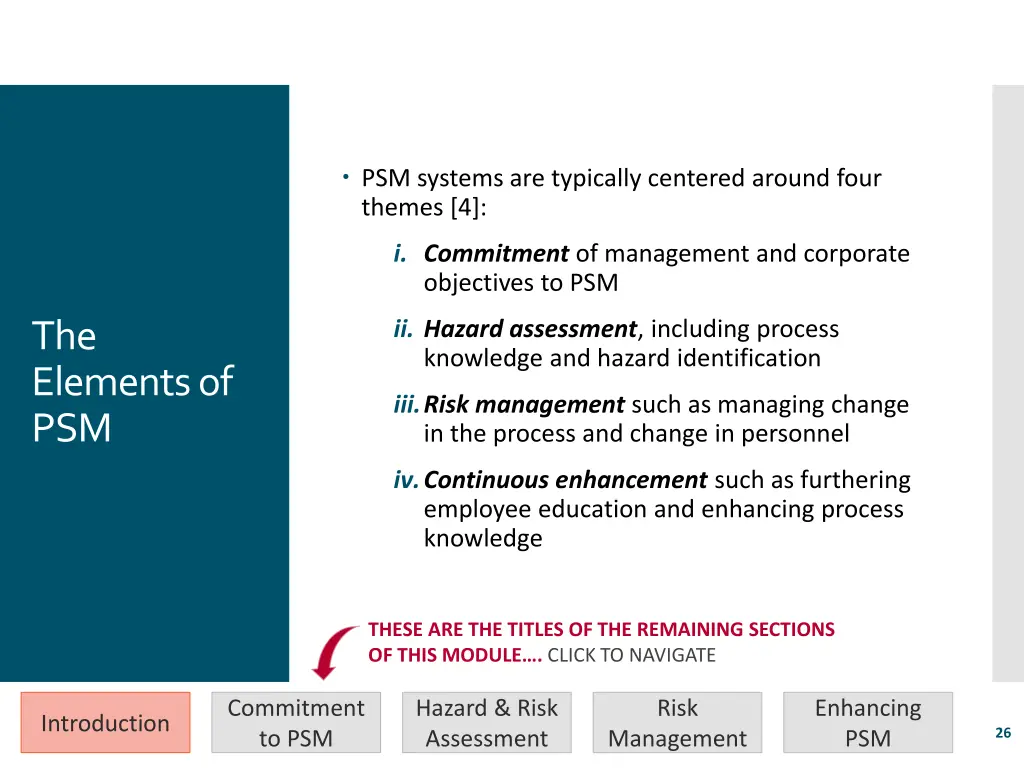 psm systems are typically centered around four