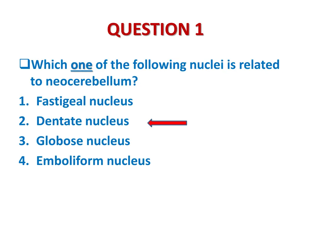 question 1