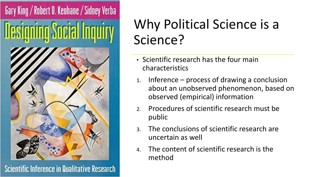 why political science is a science