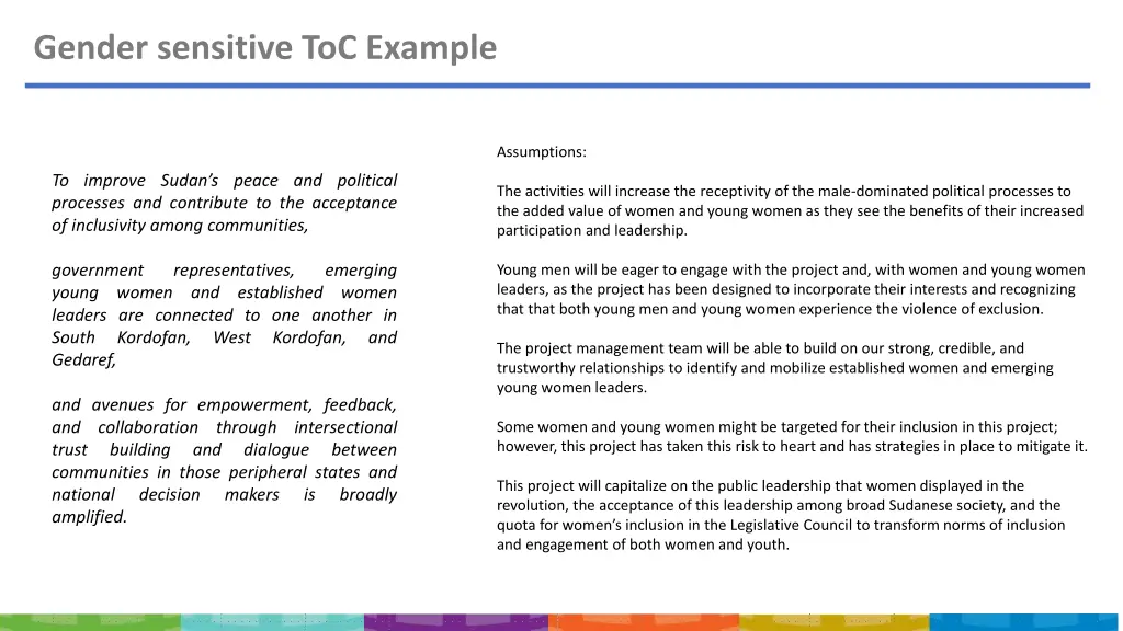 gender sensitive toc example