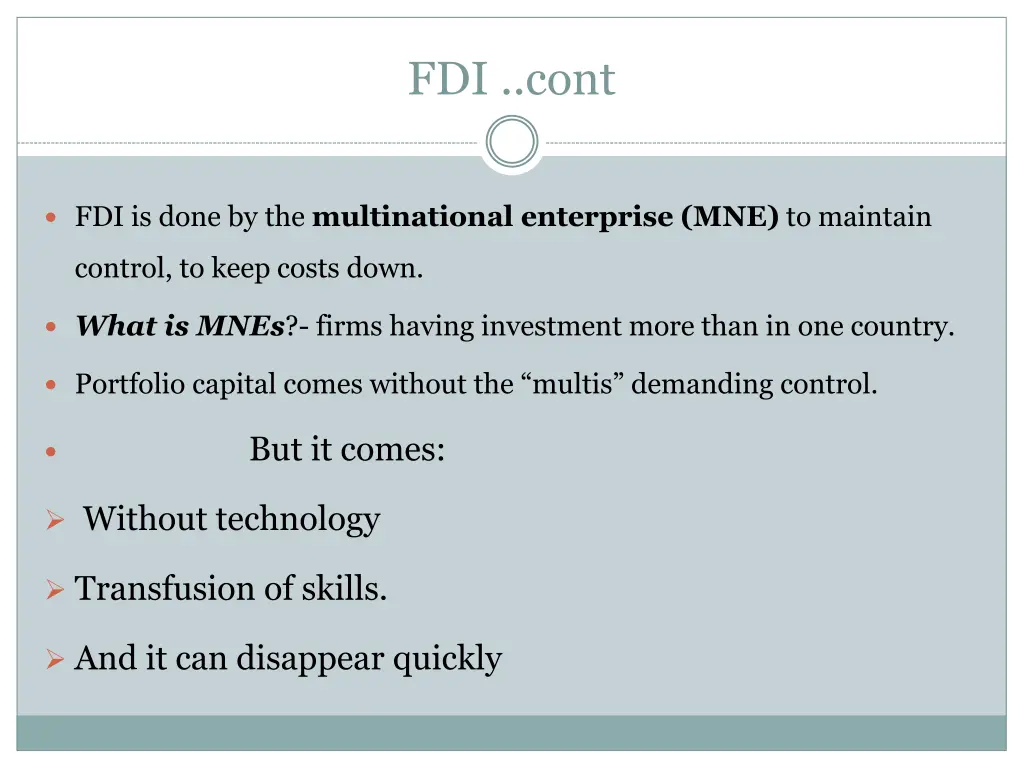 fdi cont