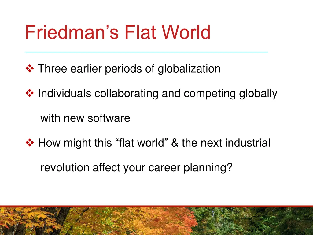 friedman s flat world