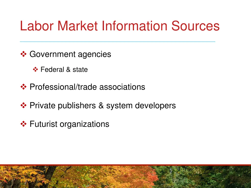 labor market information sources