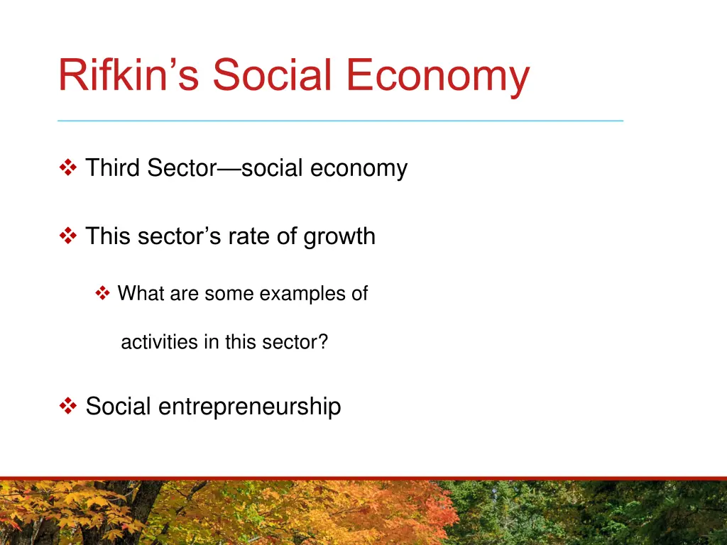 rifkin s social economy