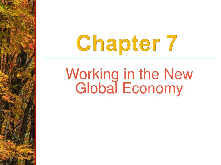 working in the new global economy