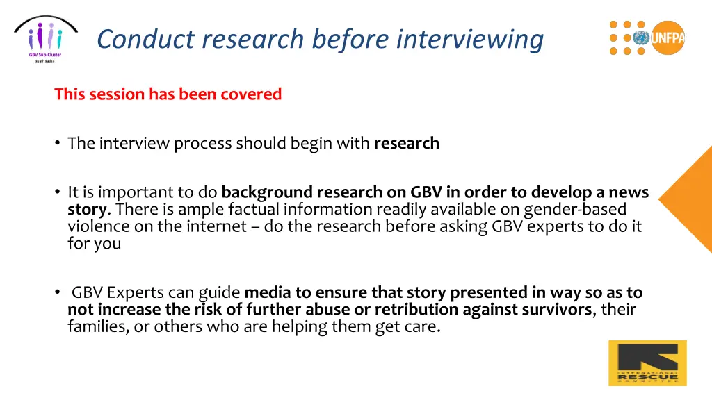 conduct research before interviewing