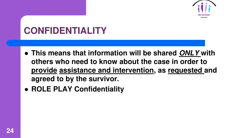 confidentiality