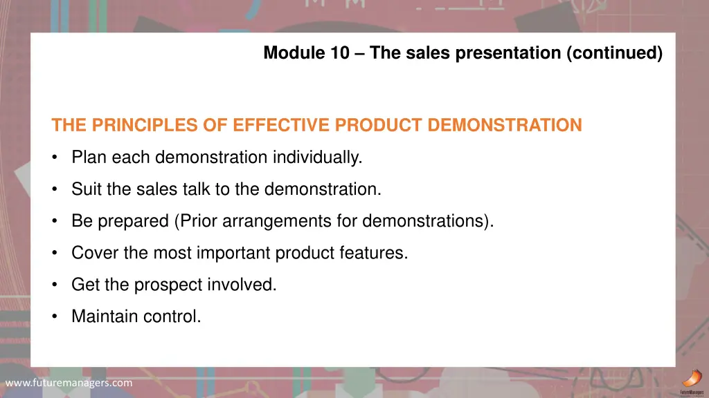 module 10 the sales presentation continued 3