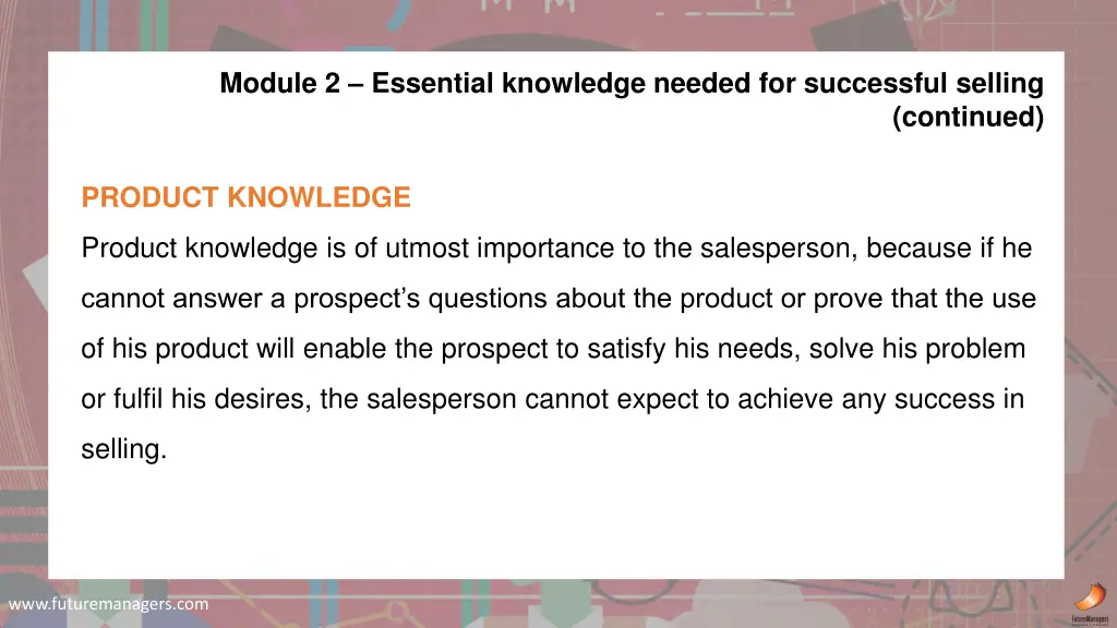 module 2 essential knowledge needed 1