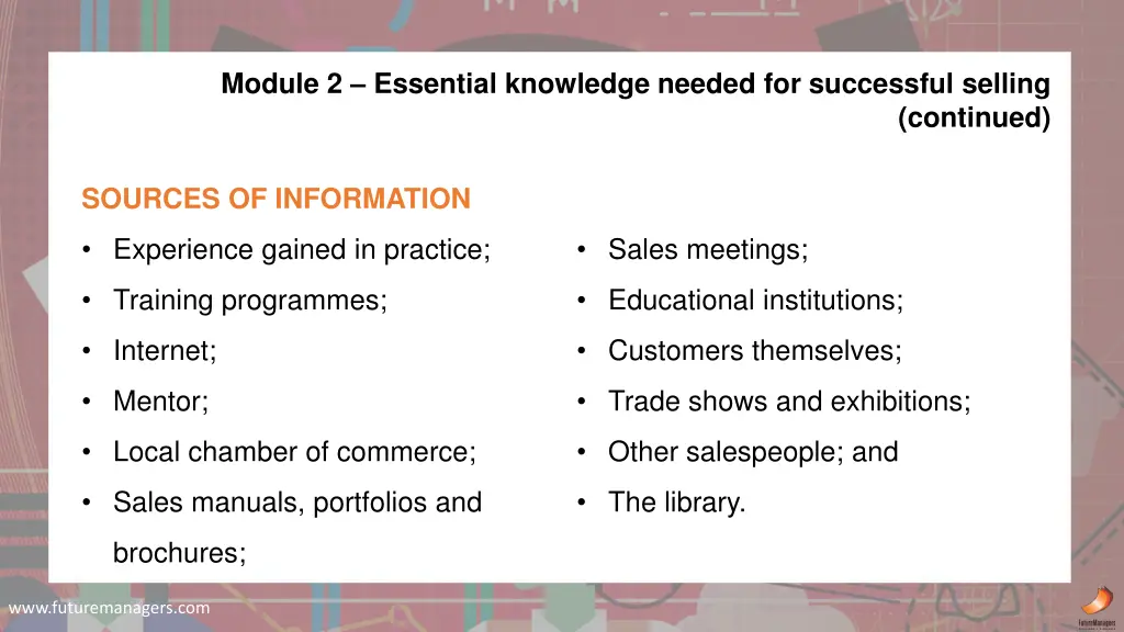 module 2 essential knowledge needed 2