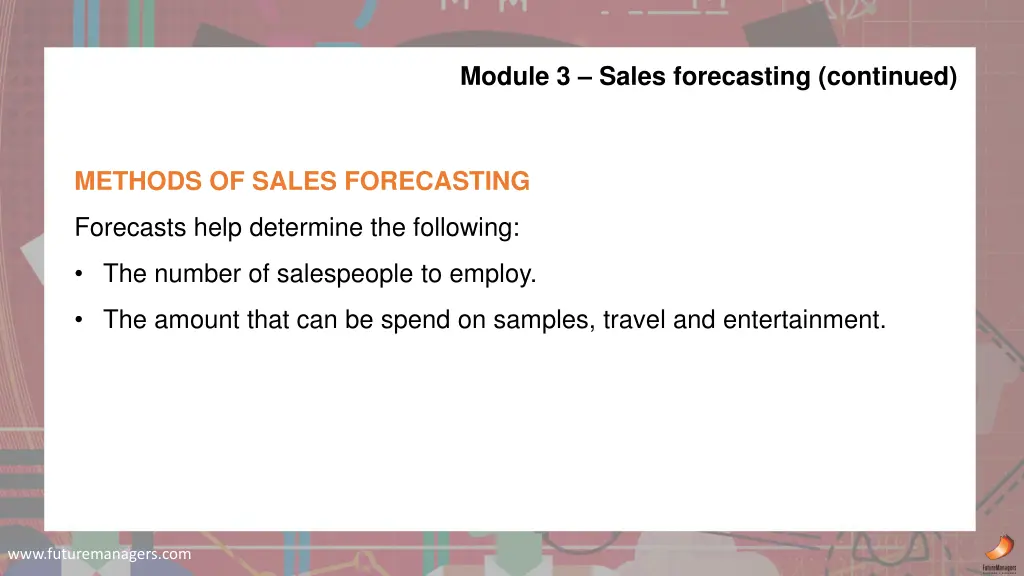 module 3 sales forecasting continued 3