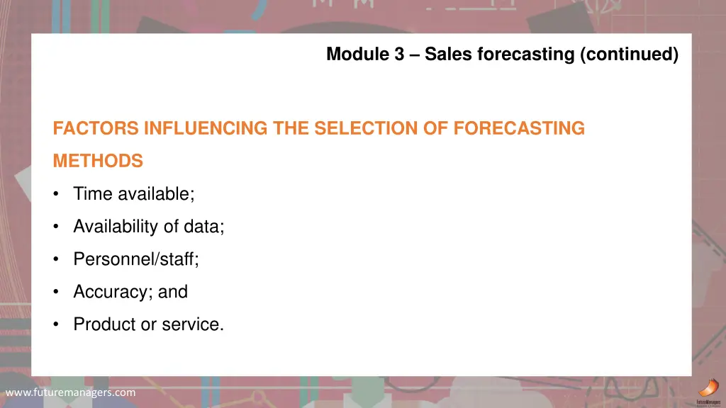 module 3 sales forecasting continued 4