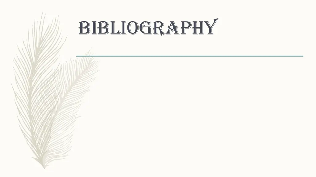 bibliography