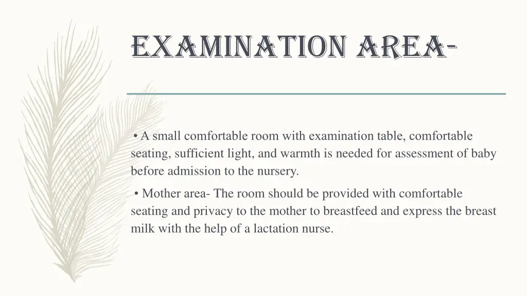 examination area