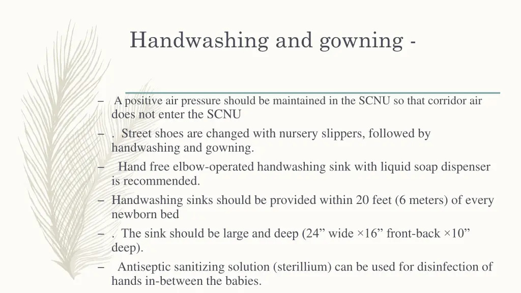 handwashing and gowning