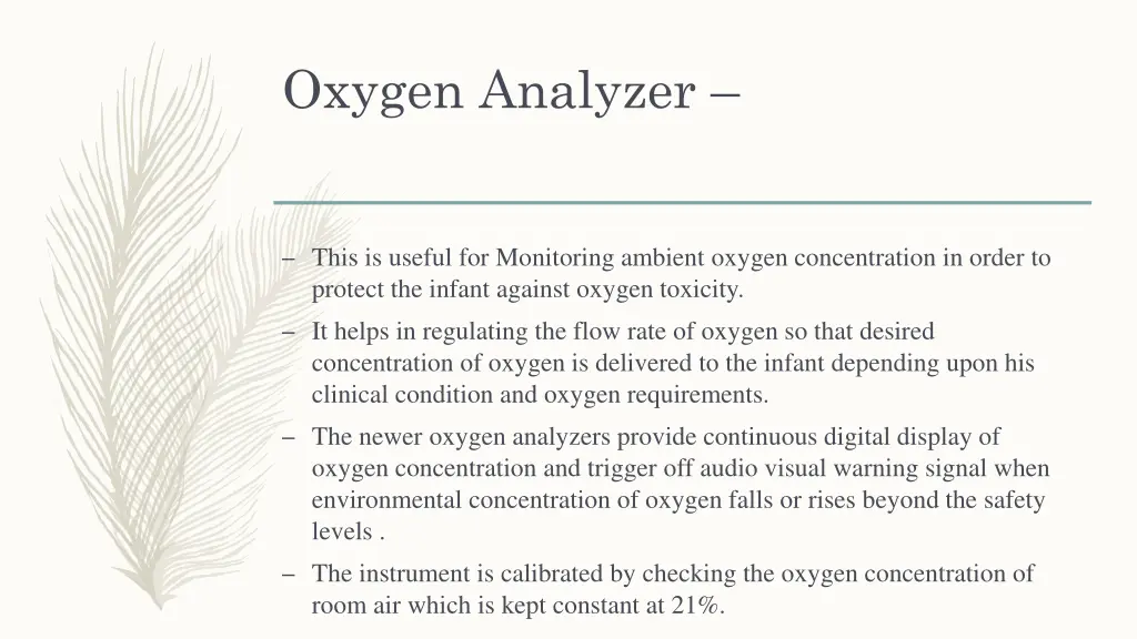 oxygen analyzer