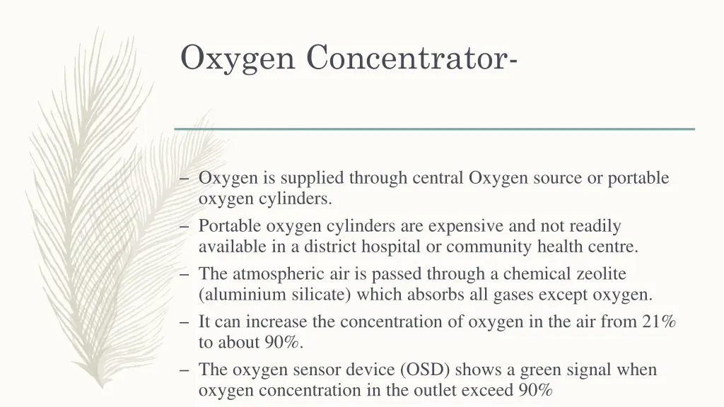 oxygen concentrator