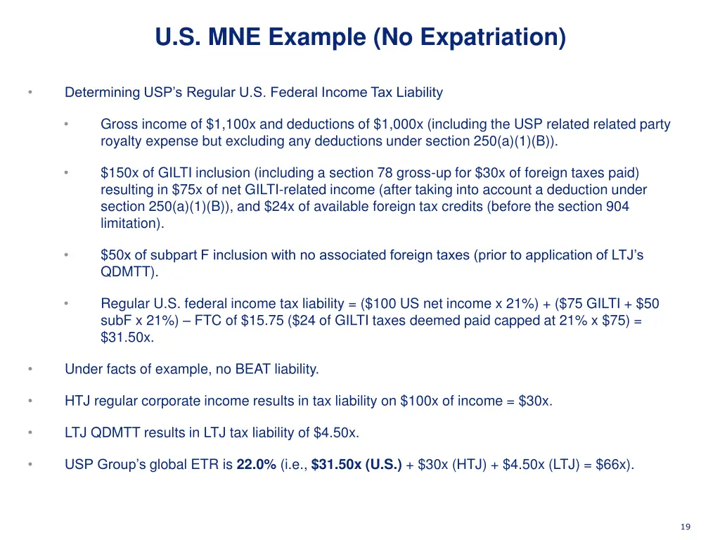 u s mne example no expatriation