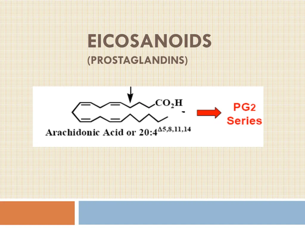 eicosanoids prostaglandins