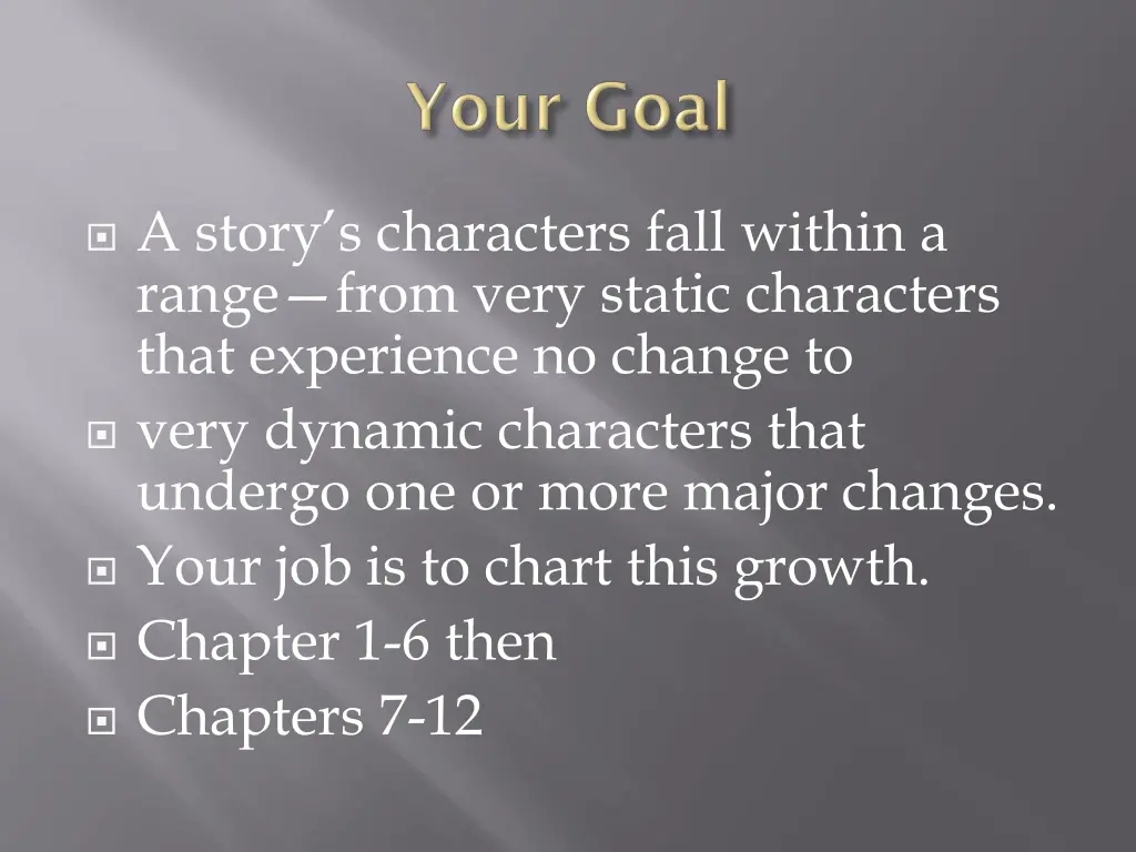 a story s characters fall within a range from