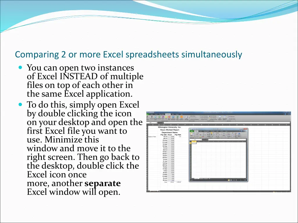 comparing 2 or more excel spreadsheets